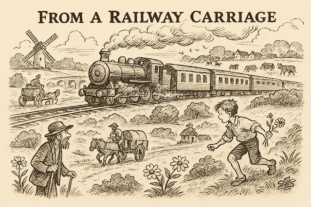 From a Railway Carriage: Answering questions from the poem for class 7 2 From a Railway Carriage: Answering questions from the poem for class 7