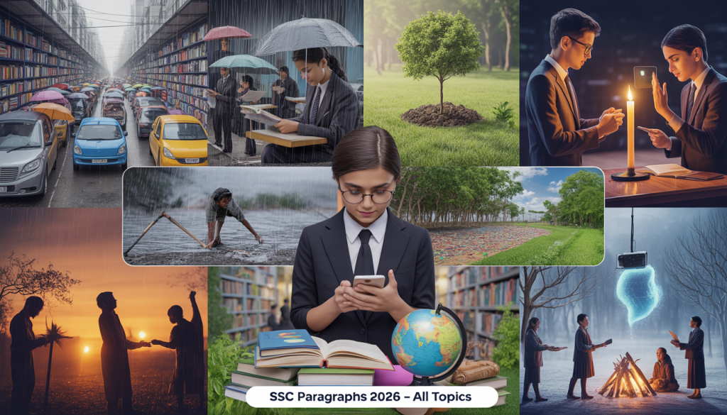 Important paragraphs for SSC examination