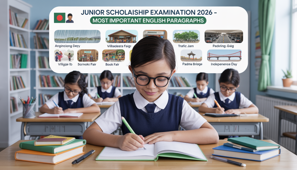 Junior Scholarship Examination 2026: Most important Paragraphs