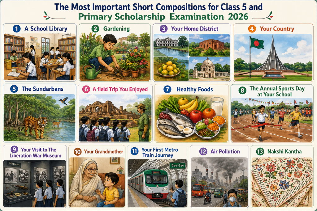 short compositions for class 5