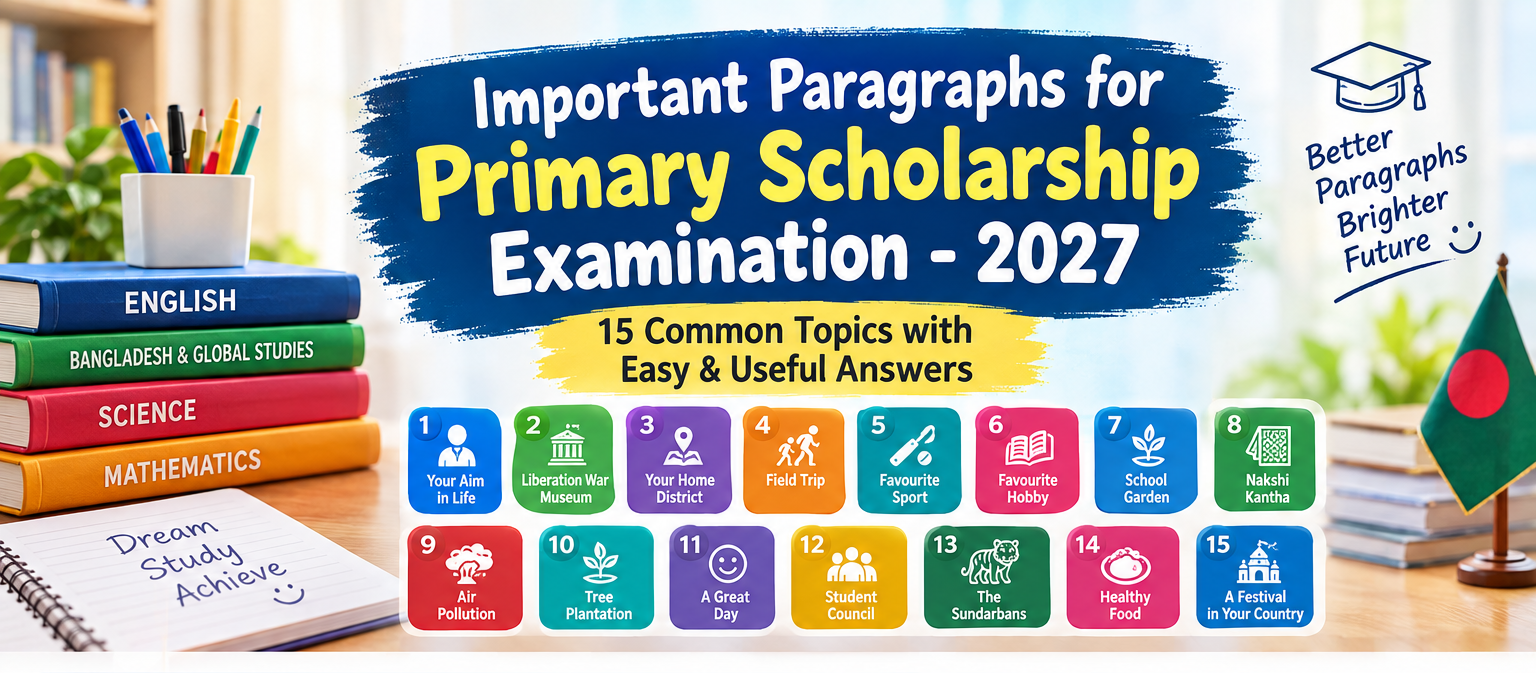 Primary Scholarship Examination 2027 15 Important Paragraphs